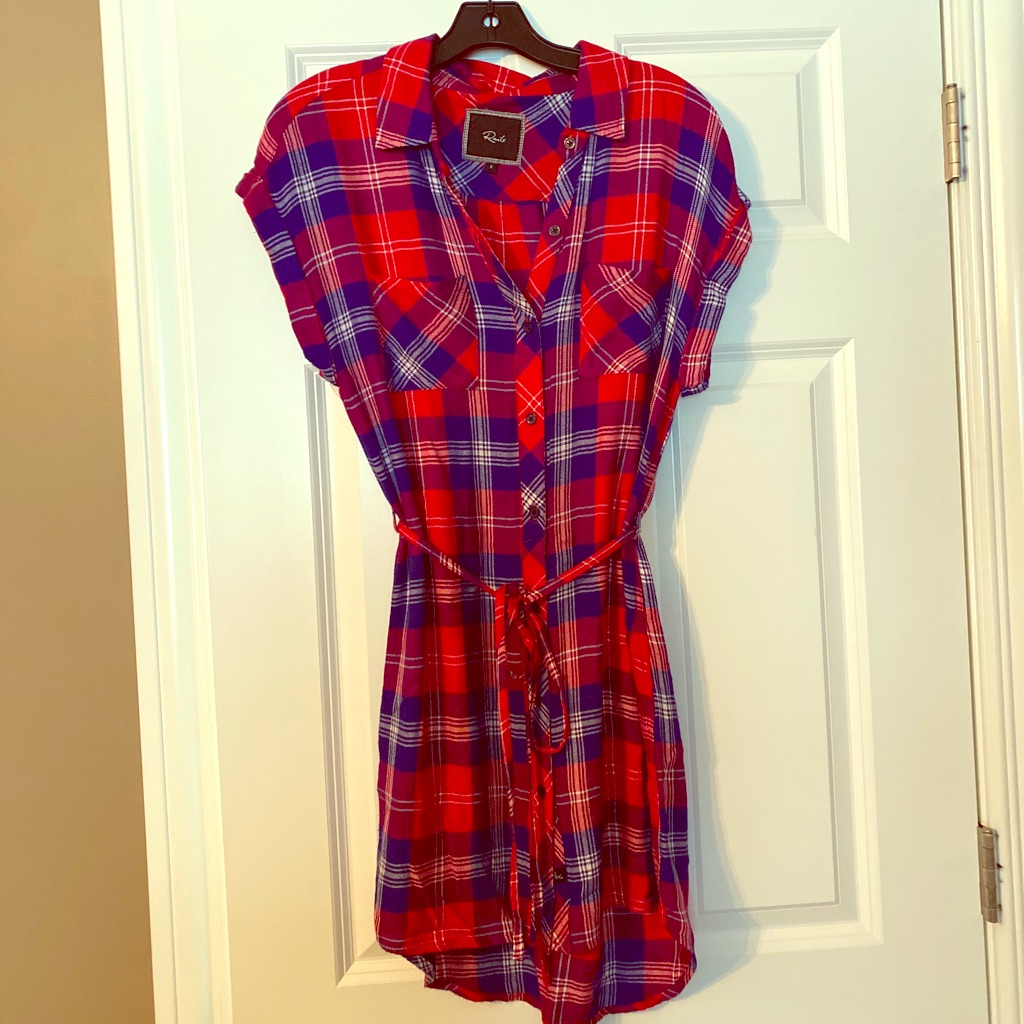 Rails Plaid Tunic Dress Size Small